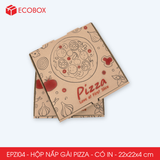  EPZI04 - Combo 20 hộp nắp gài pizza in - 22x22x4 cm 