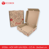  EPZI06 - Combo 20 hộp nắp gài pizza in - 26x26x4 cm 