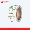  ESCK13 - Cuộn Sticker Thank You tròn - Nhiều thiết kế - 2.5cm - [500 tem/cuộn] 