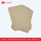  ETBCL21 - Combo 10 tấm bìa carton lạnh - A3 - 2 lớp - 29.7x42 cm 