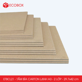  ETBCL21 - Combo 10 tấm bìa carton lạnh - A3 - 2 lớp - 29.7x42 cm 