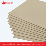  ETBCL21 - Combo 10 tấm bìa carton lạnh - A3 - 2 lớp - 29.7x42 cm 