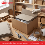  ETBCL33 - Combo 10 tấm bìa carton lạnh - A5 - 3 lớp -14.8x21 cm 