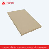  ETBCL33 - Combo 10 tấm bìa carton lạnh - A5 - 3 lớp -14.8x21 cm 