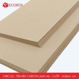  ETBCL33 - Combo 10 tấm bìa carton lạnh - A5 - 3 lớp -14.8x21 cm 