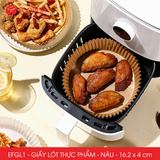  EFGL1 - Combo 100 miếng giấy lót nồi chiên không dầu - 16.2x4 cm 