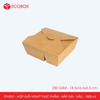  EFH2N1 - 280 gsm - Combo 25 hộp giấy kraft 2 ngăn - Nắp gài - Nâu - 1800 ml 