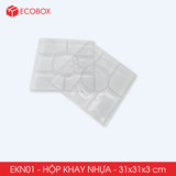  EKN01 - Combo 20 khay nhựa 7 ngăn - 31x31x3 cm 