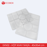  EKN02 - Combo 20 khay nhựa 9 ngăn - 40x30x4 cm 
