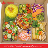  EPZ.CB01- Combo 20 hộp mẹt gà kèm khay nhựa 7 ngăn 