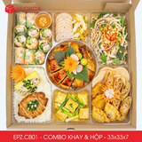  EPZ.CB01- Combo 20 hộp mẹt gà kèm khay nhựa 7 ngăn 
