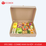  EPZ.CB02- Combo 20 hộp mẹt gà kèm khay nhựa 9 ngăn 