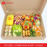  EPZ.CB02- Combo 20 hộp mẹt gà kèm khay nhựa 9 ngăn 