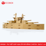  EFK06R - Thiết giáp hạm lắp ráp bằng carton - 33x7x11 cm 