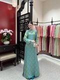  W - Áo dài xanh NGŨ PHÚC áo M quần L TẰM BY THƯƠNG 