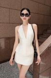  Set áo cổ yếm và chân váy chữ A không kèm bao tay HUONG BOUTIQUE 