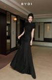  Váy thun đen tay ngắn BYDI 