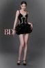 Cho thuê váy đen tà phồng đính đá ngay ngực và ôm eo BANDAGE DRESS đi tiệc quyến rũ