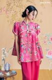  W - Áo hồng quần hồng sen DINGDANG 
