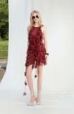  Váy đỏ ngắn lá cây cổ yếm MUST HAVE 