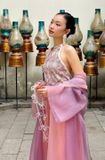  Set áo yếm tím dệt hoa nổi kèm choàng IÊU KIỀU FENG 