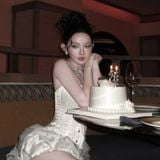  Váy trắng ngắn corset kèm tà rời  BANDAGE DRESS 