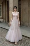  Váy hồng voan ôm eo bay bổng LOVELYN 