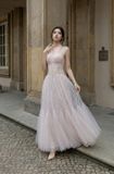  Váy hồng voan ôm eo bay bổng LOVELYN 