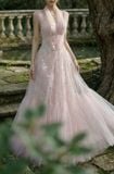  Váy hồng voan ôm eo bay bổng LOVELYN 