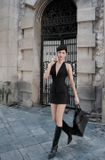  Set áo cổ yếm và chân váy ngắn đen HUONG BOUTIQUE 