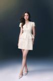  Set váy kem ngắn chất liệu ren  LAVIEM 
