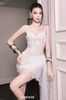 Váy trắng ngắn 2 dây gọng corset BANDAGE DRESS đi chơi sang chảnh
