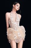  Váy kem LUMIRA corset đính đá lấp lánh MAEL FEMME 