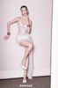 Váy trắng ngắn 2 dây gọng corset BANDAGE DRESS đi chơi sang chảnh