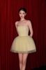 Cho thuê váy vàng cúp ngực ngắn BYDI đi chơi đẹp