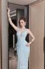Cho thuê váy xanh dương ôm body quyến rũ BANDAGE DRESS đi chơi đẹp