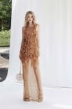  Váy nâu dài lá cây tà lưới mỏng MUST HAVE 