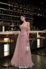 Cho thuê váy dài hồng bẹt vai công chúa  LOVELYN đi chơi sang chảnh