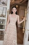  Váy nude xoè dài Rika Dress JOSEPHINE 