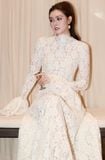  Váy LYS LACE ren kem dài cổ cao HUONG BOUTIQUE 