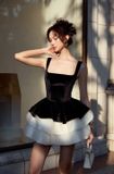  Váy đen phối tà trắng ngắn phồng MAEL FEMME 