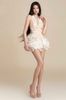 Cho thuê đầm nude cổ yếm đính hoa dáng ngắn MAEL FEMME đi chơi sang chảnh