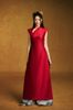 Áo dài đỏ CÁT quần hoạ tiết rồng đen KEIRA TONG đi sự kiện sang chảnh