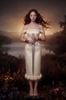 Cho thuê Đầm Kem Dài Hai Dây Ôm Dáng Hoa 3D Lisbon Dress  THE MAVEN đi chơi đẹp