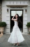  Váy dài ren trắng Vivian Set  LINN DESIGN 