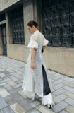  W - Áo dài trắng ren Bạch Liên Các KOALIFY 
