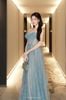 Váy xanh dương CALLA JOSEPHINE đi sự kiện đẹp