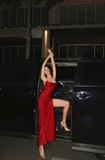  Đầm lụa đỏ 2 dây xẻ tà cao MAEL FEMME 