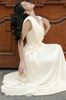 Cho thuê váy kem dài cổ chữ V JENNIE CHOO đi chơi sang chảnh
