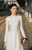  W - Áo dài kem Duyên HÀ CÚC 
